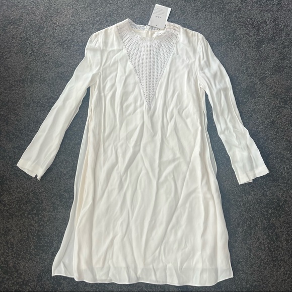 A.L.C. Allie Flare Sleeve shift Dress ivory - Picture 6 of 9